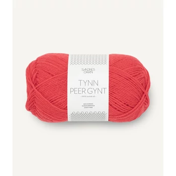 sandnes garn tynn peer gynt pipacs piros vékony norveg fonal fingering