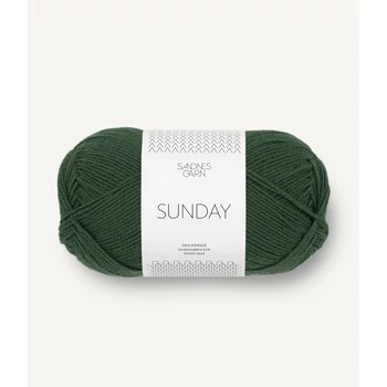 sandnes garn sunday skoggronn zold  merinoi gyapju norveg fonal 