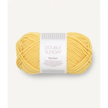 sandnes garn double sunday ananasz sarga kozepvastag dk  merinoi gyapju norveg fonal 