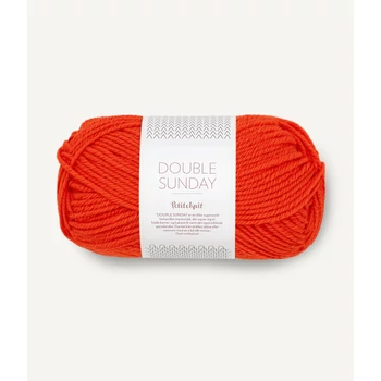 sandnes garn double sunday narancs sarga kozepvastag dk  merinoi gyapju norveg fonal 