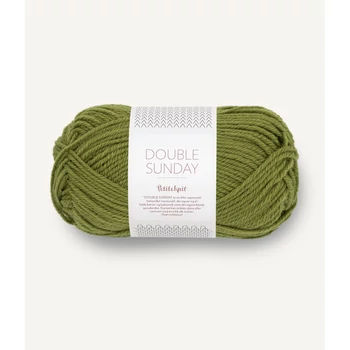 sandnes garn double sundaymatcha zold kozepvastag dk  merinoi gyapju norveg fonal 
