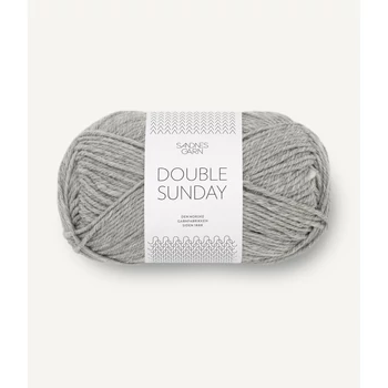 sandnes garn double sunday szurke melanzs melir kozepvastag dk  merinoi gyapju norveg fonal 
