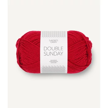 sandnes garn double sunday piros rod kozepvastag dk  merinoi gyapju norveg fonal 