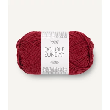 sandnes garn double sunday melypiros rod kozepvastag dk  merinoi gyapju norveg fonal 