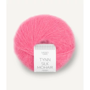 sandnes garn tynn silk mohair moher fonal rágó rózsaszín