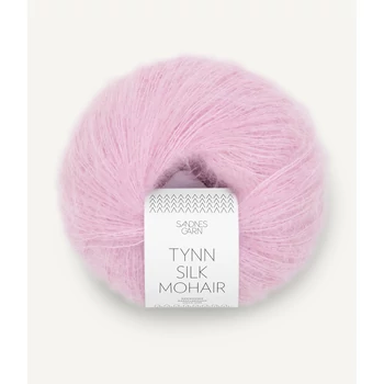 sandnes garn tynn silk mohair moher fonal pink rózsaszín 