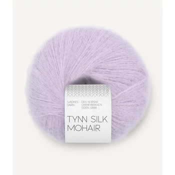 sandnes garn tynn silk mohair levendula lila fonal moher