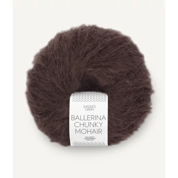 chunky mohair fonal moher csokibarna csokoládé