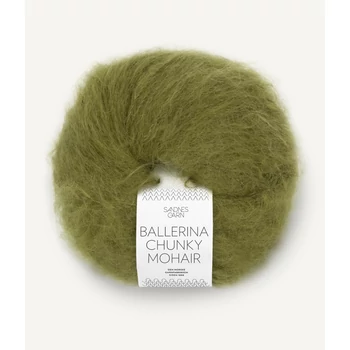 chunky mohair fonal moher fűzöld