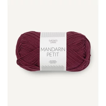 sandnes garn mandarin petit bordó vörös burgundi pamut  norveg skandinav nyari fonal 