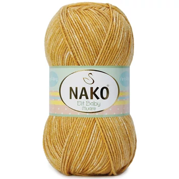 nako elit baby muare  fonal babafonal antipilling bolyhosodasmentes premium akril  vintage komosott sarga mustarsarga okker 32154