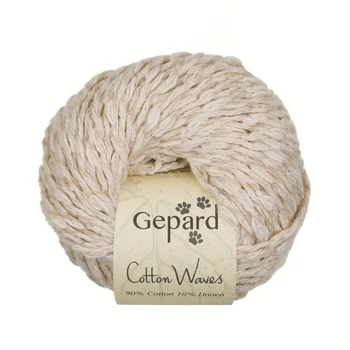 gepard cotton waves pamut len nyari bukle boucle nyersfeher fonal