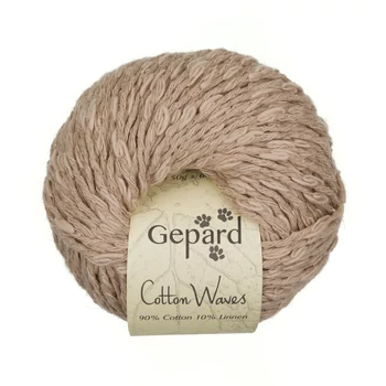 gepard cotton waves pamut len nyari bukle boucle bezs barna fonal