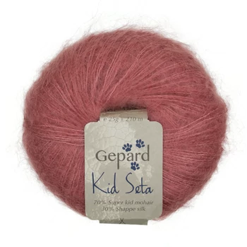 gepard kid seta moher fonal rózsaszín pink selyem mohair