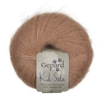 gepard kid seta moher fonal bézs selyem mohair