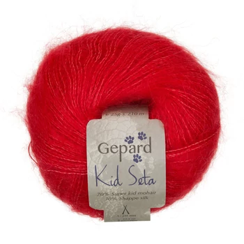 gepard kid seta moher fonal vérnarancs selyem mohair