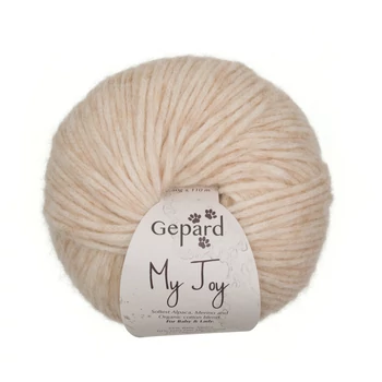 gepard my joy baby alpaca merinoi gyapju organikus pamut fujt fonal bezs