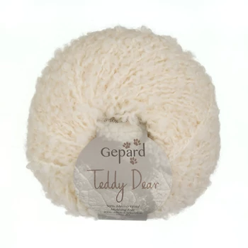 gepard teddy dear bukle boucle fonal termeszetes feher