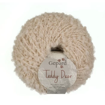 gepard teddy dear bukle boucle fonal termeszetes vilagos bezs