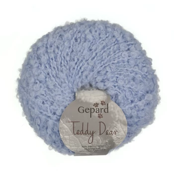 gepard teddy dear bukle boucle fonal termeszetes levendula kek