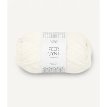 sandnes garn peer gynt feher fonal 1101