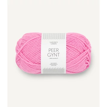 sandnes garn peer gynt rózsaszín norvég gyapjú középvastag 4626