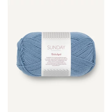 sandnes garn sunday pk babakék kék merinói norvég  fonal 6043