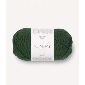 sandnes garn sunday skoggronn zold  merinoi gyapju norveg fonal 