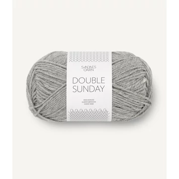 sandnes garn double sunday szurke melanzs melir kozepvastag dk  merinoi gyapju norveg fonal 