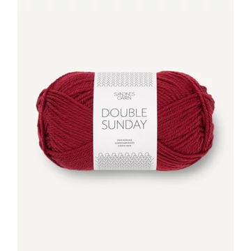 sandnes garn double sunday melypiros rod kozepvastag dk  merinoi gyapju norveg fonal 