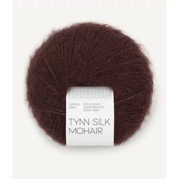 sandnes garn tynn silk mohair moher fonal karamell sotet 