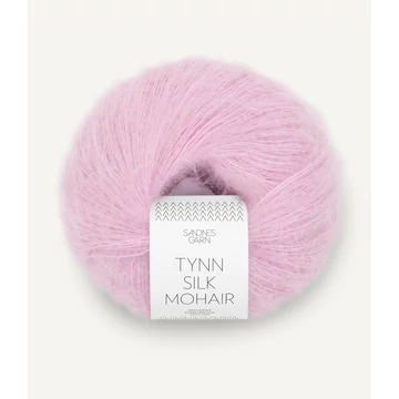 sandnes garn tynn silk mohair moher fonal pink rózsaszín 