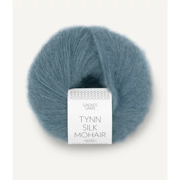 sandnes garn tynn silk mohair moher fonal kék jégkek 6552