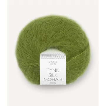 sandnes garn tynn silk mohair moher fonal matcha zöld