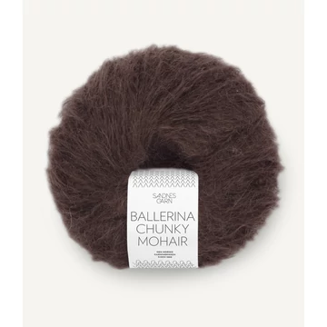 chunky mohair fonal moher csokibarna csokoládé