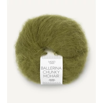 chunky mohair fonal moher fűzöld