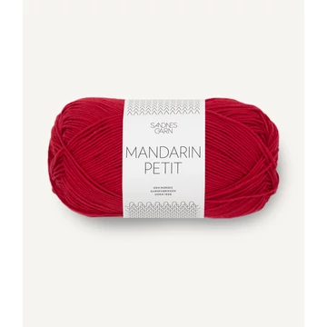 sandnes garn mandarin petit piros pamut  norveg skandinav nyari fonal 