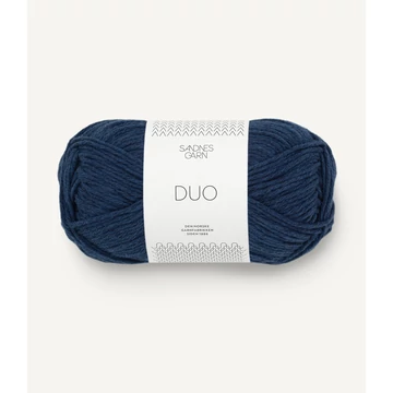 sandnes garn duo pamut merinoi negyevszakos kék tengerészkék  skandinav fonal 
