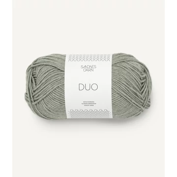 sandnes garn duo pamut merinoi negyevszakos zsalya zold  skandinav fonal 