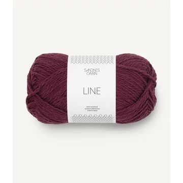 sandnes garn line burgundi vörös pamut len norveg skandinav nyari fonal