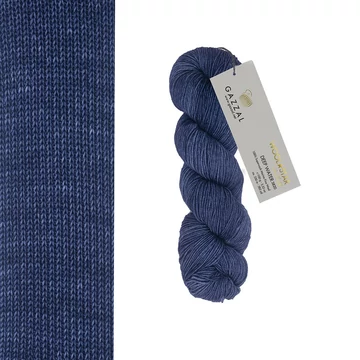 gazzal wool star premium merinoi kezzel festett termeszetes fonal kek deep water 3820