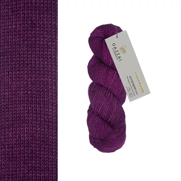 gazzal wool star premium merinoi kezzel festett termeszetes fonal bordo lila boysenberry 3825