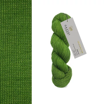 gazzal wool star premium merinoi kezzel festett termeszetes fonal zold kiwi 3829