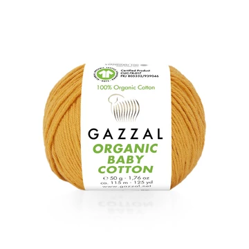 gazzal organic baby cotton fonal 418 mandarin