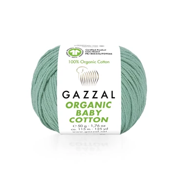 gazzal organic baby cotton 422 zoldeskek fonal
