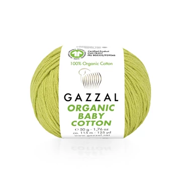 gazzal organic baby cotton fonal organikus pamut babafonal 426 kiwi 