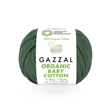 gazzal organic baby cotton 427 zold fonal