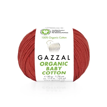 gazzal organic baby cotton 432 piros fonal