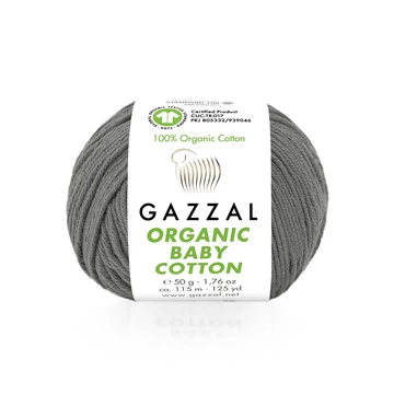 gazzal organic baby cotton 435 sotetszurke fonal