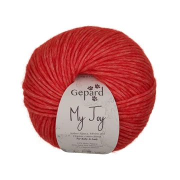 gepard my joy baby alpaca merinoi gyapju organikus pamut fujt fonal piros